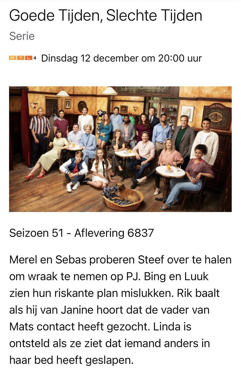 gtststreetteam's tweet photo. #SPOILER

Dinsdag 12 december: Linda is ontsteld als ze ziet dat er iemand anders in haar bed geslapen heeft

#GTST #Merel #Sebas #Steef #PJ #Bing #Luuk #Rik #Janine #Mats #Linda https://t.co/zKrLK1GEC6