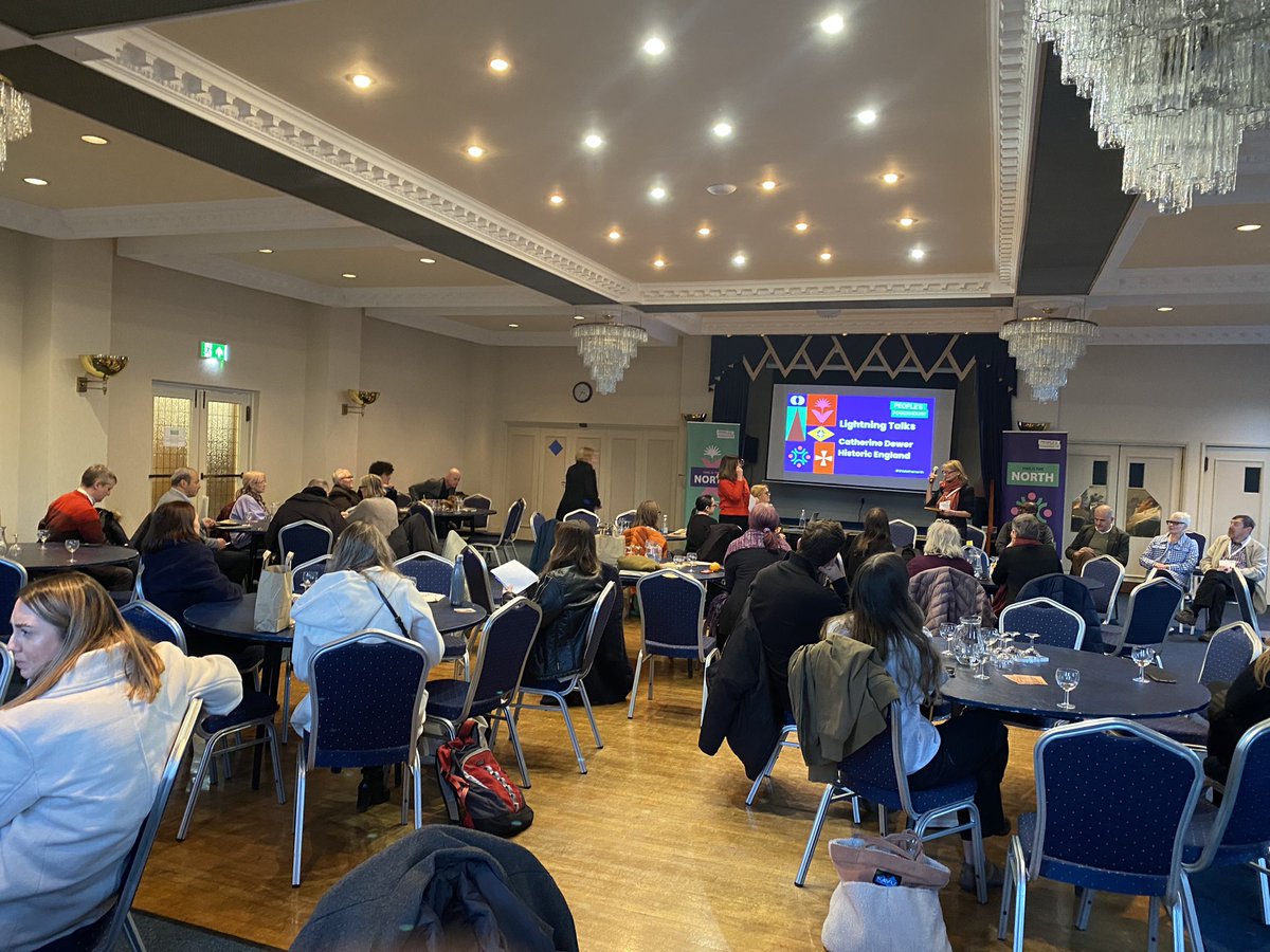 PeoplesPowerhse's tweet photo. #thisisthenorth 2023 is concluding with its final session, a series of lightning talks.

Speakers from various organisations across the North discuss what they do for their communities… and they do it all in 10mins! https://t.co/zTzRjGPjDV