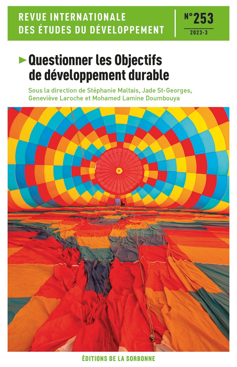 [NOUVEAUTÉ]

📗Le nouveau numéro de la <a href="/Revue_RIED/">Revue internationale des études du développement</a>, qui interroge les fondements des 17 Objectifs de développement durable, leur mise en œuvre et les conditions de mise en place de pratiques respectueuses.
Il est disponible en librairie et en ligne sur <a href="/OpenEditionActu/">OpenEdition</a> !