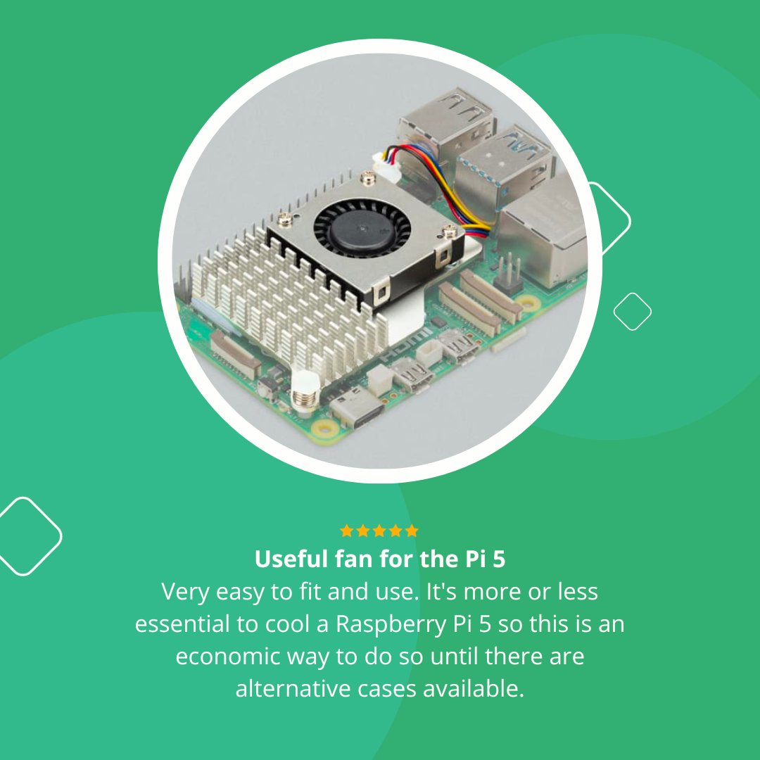 An alternative cooling solution for users who wish to use their Raspberry Pi 5 under sustained heavy load without a case. tinyurl.com/56w6as6h
#activecooler #raspberrypi5 #coolingsolution #techaccessories #ThursdayThoughts