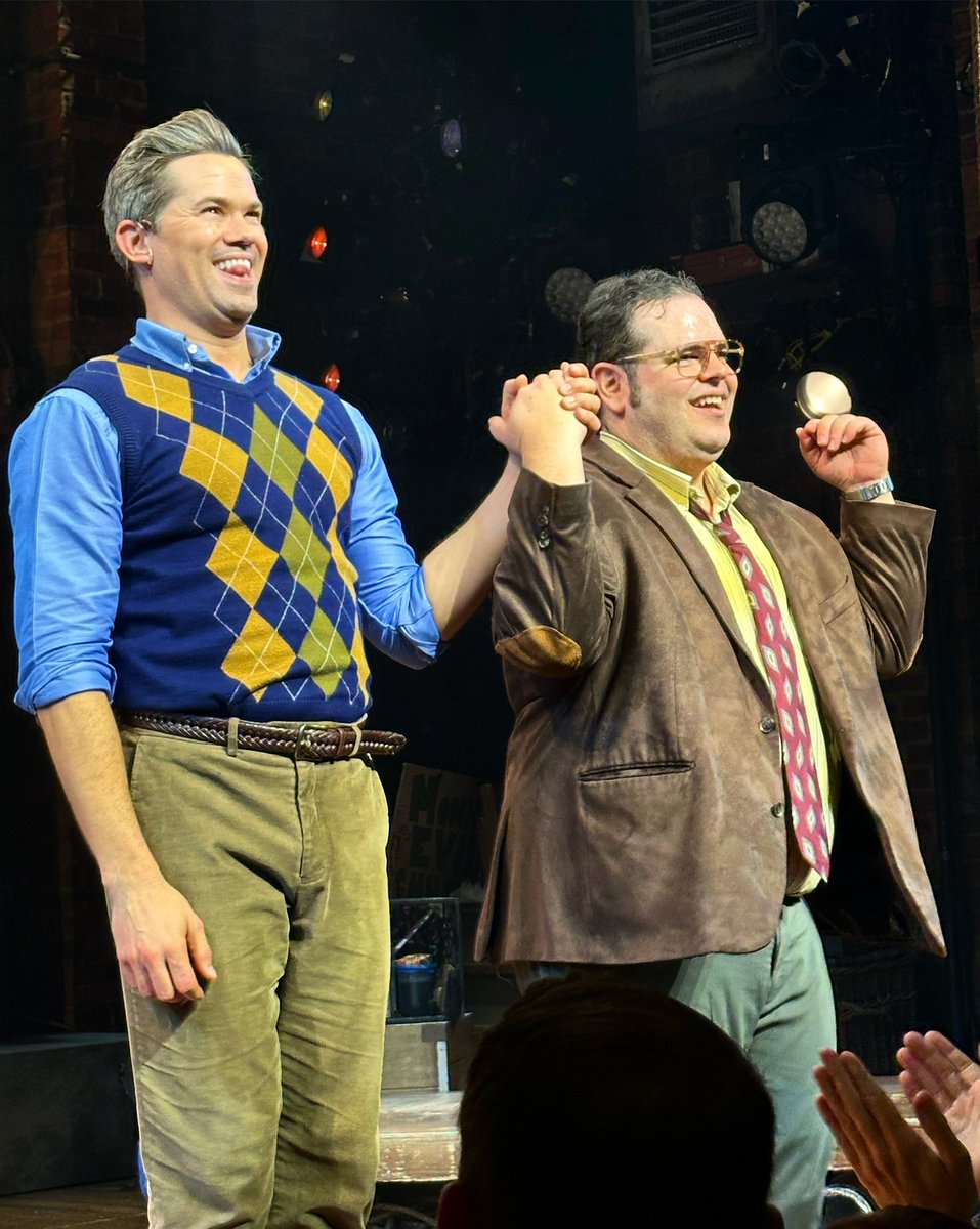 Jane_Blatz's tweet photo. SO much fun & non-stop laughter watching @joshgad & Andrew Rannells give two of the most hilarious & off-the-wall performances I’ve seen at #GutenbergTheMusical w/ surprise guest, the legendary @KChenoweth 🫧💖 This show was batshit insane & SO ridiculously funny 🤣
@GutenbergBwy https://t.co/DnwT2apUKZ