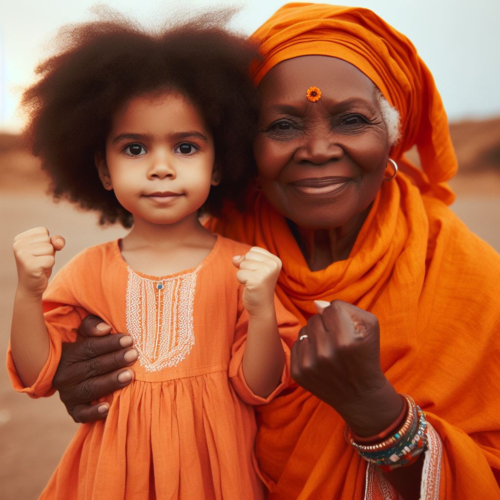 Deux générations, un seul combat ! Mettre fin à toute forme de violence faite aux femmes.
Nous avons tous un rôle à jouer pour que cette petite fille grandisse et s'épanouisse dans un monde sans violence.   
#NoExcuse #16Days #NoExcuse #SDG5