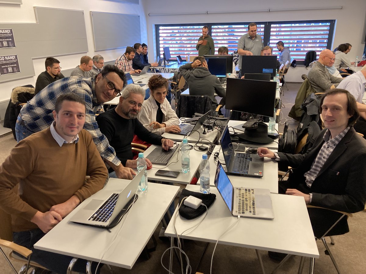 max_center2's tweet photo. [1/4]📣 Happening now!
The #Yambo team is participating at the @LUMIhpc  #hackathon in Kraków, Poland. 👉 What is LUMI❓
And what are scientists doing at the LUMI hackathon❓ https://t.co/GuxlAw7wb0