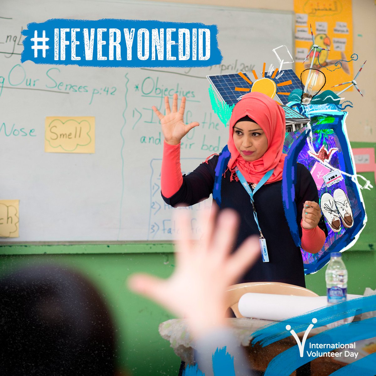 UNVolunteers's tweet photo. Imagine a world where every child would have access to education.

Where human rights would be respected.

Where peace would prevail.

Imagine, #IfEveryoneDid. https://t.co/C13X6MWKHh