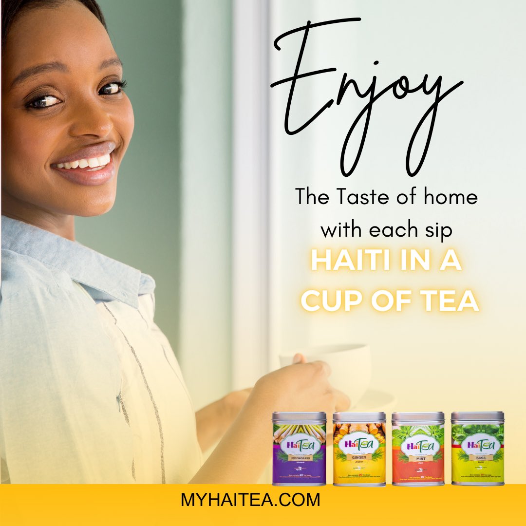 Visit MyHaitea.com to enjoy your favorite haitian tea, infused honey and much more. 

#haitea #haiti #tea #herbaltea #teatime #haitianbusinesses #haitianbrand #teabrand #drinktea
