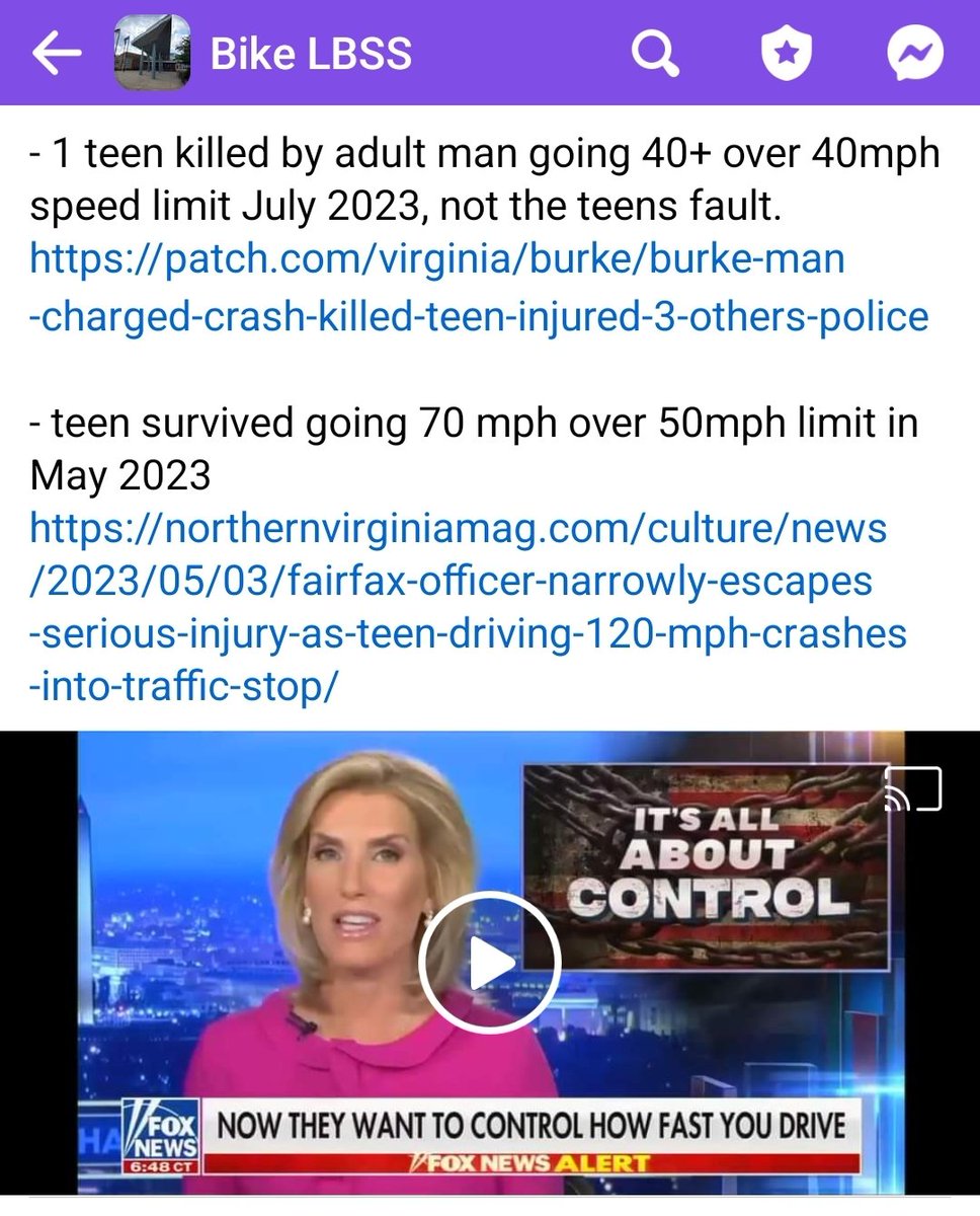 bikelbss's tweet photo. The prevalence of auto-centric transportation systems, have very deadly consequences, specially for teens making bad decisions.

Please note how infotainers for a major US media networks respond to efforts to change this deadly status quo. @PatHerrity @JRWalkinshaw @fairfaxcounty https://t.co/WeCmnK17Cb
