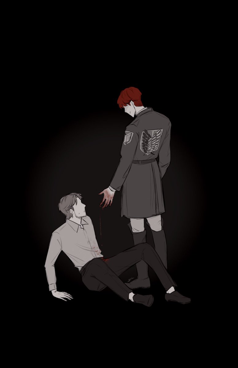 shisuewee's tweet photo. [repost] deal with the devil

#flochforster #jeankirstein #aot https://t.co/DY4VrNhvHl