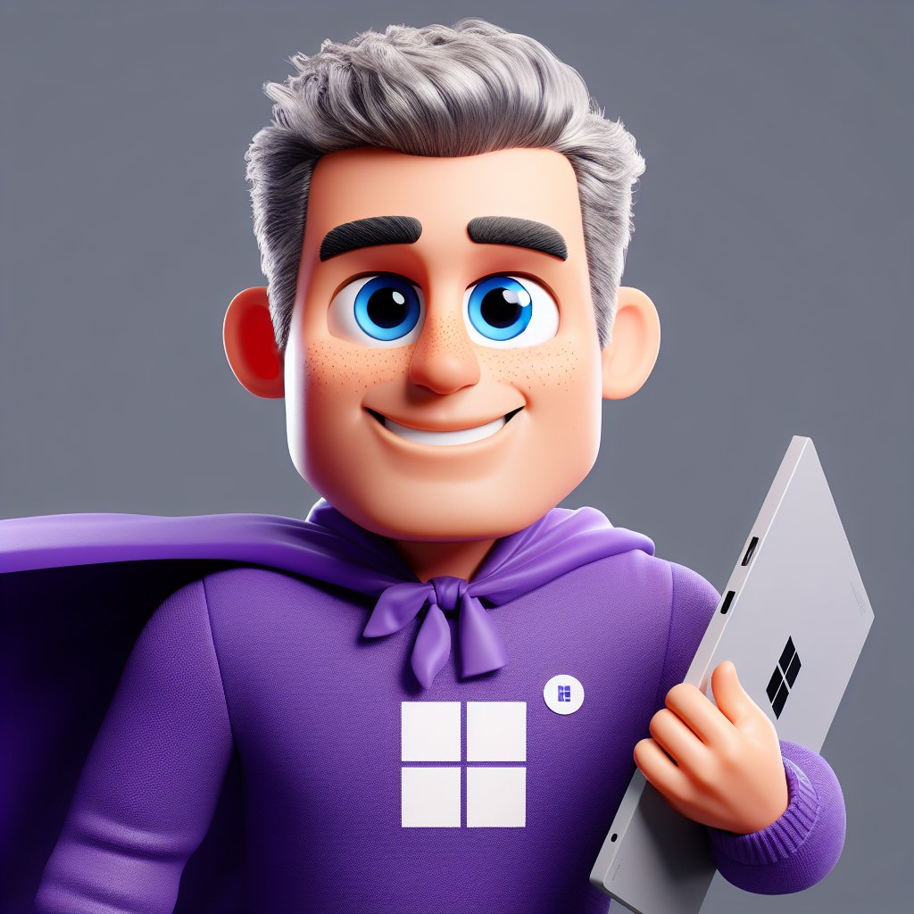 mtholfsen's tweet photo. OK, late to this trend, but here is my Designer cartoon version 💜

#RenderMe3D @MSFT365Designer https://t.co/xnfmNDacdy
