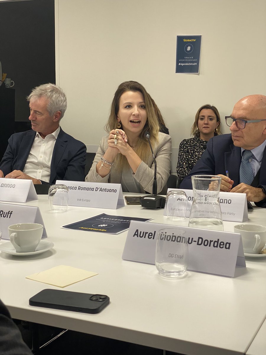 VoltEuropa's tweet photo. “The EU has improved but people still feel removed from it. Volt’s big idea? 
We need to reform the EU so that voters enjoy the same rights no matter where they live, be it in the Netherlands or Slovakia and all the way to Portugal” - @FRDantuono on the EU’s #Agenda24to29 https://t.co/RJMC254BE2