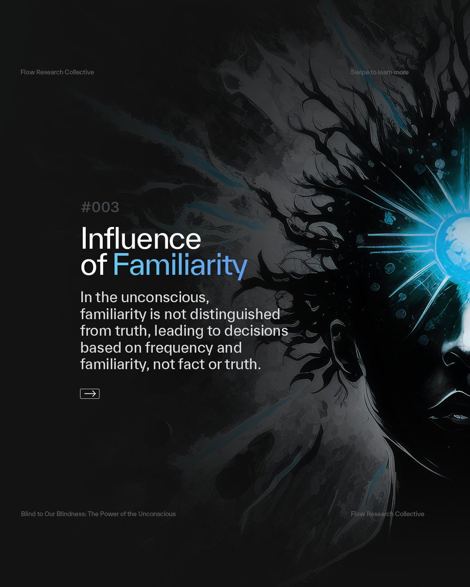 thefrc_official's tweet image. 🤔 Beware! In the unconscious, familiarity reigns supreme, often blurring the lines between frequency and truth. #DecodingDecisions