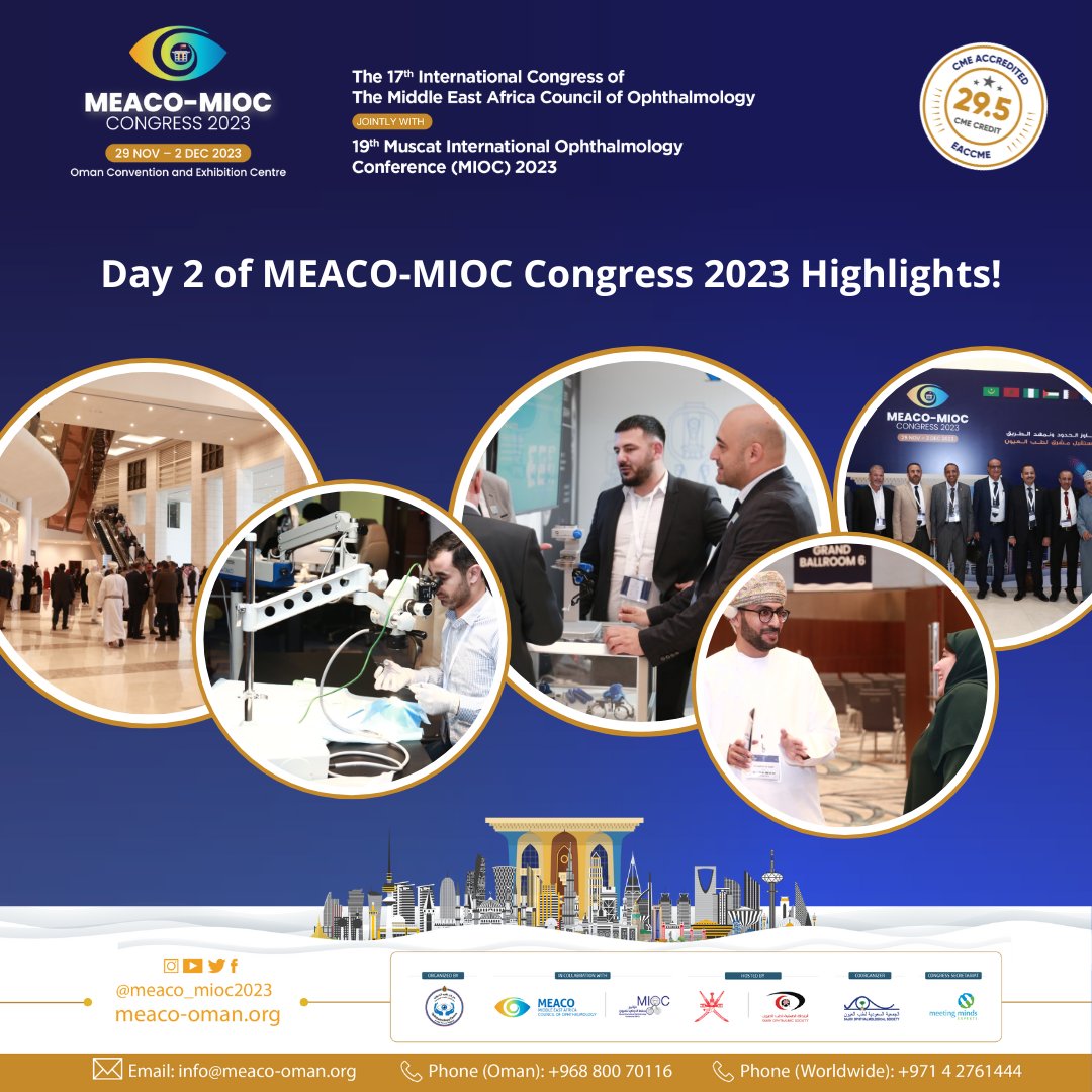 Highlights of Day 2 - MEACO-MIOC Congress 2023! #optometry #ophthalmology #ophthalmologist #meaco_mioc_2023 #Meaco #healthcare #eyedoctor #middleeast #oman #experienceoman