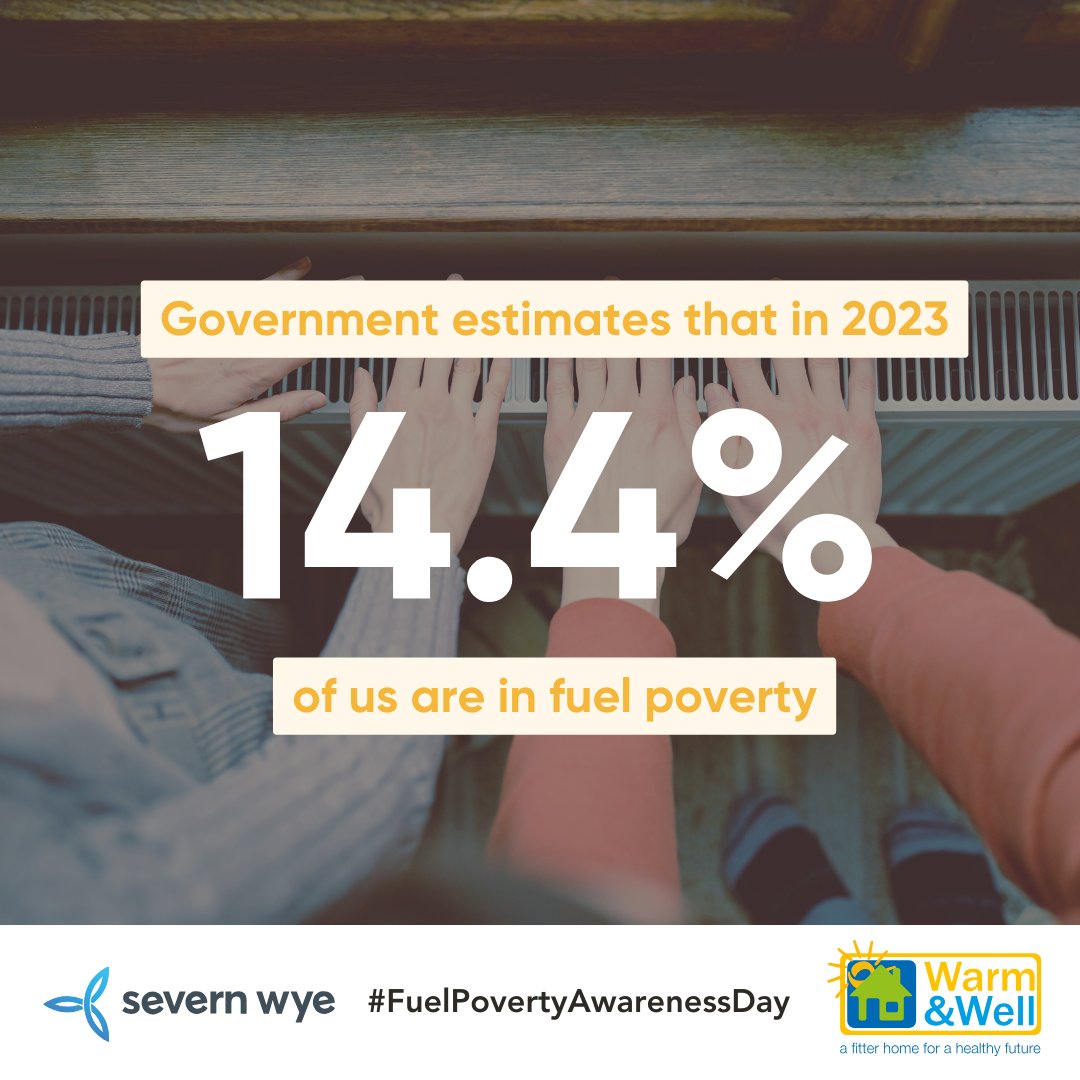 The Government estimates that national fuel poverty is expected to rise to over 14% this year. Chances are, you'll meet someone today in fuel poverty, or you know someone at risk. Keep an eye out for those around you potentially living in a cold home. #FuelPovertyAwarenessDay