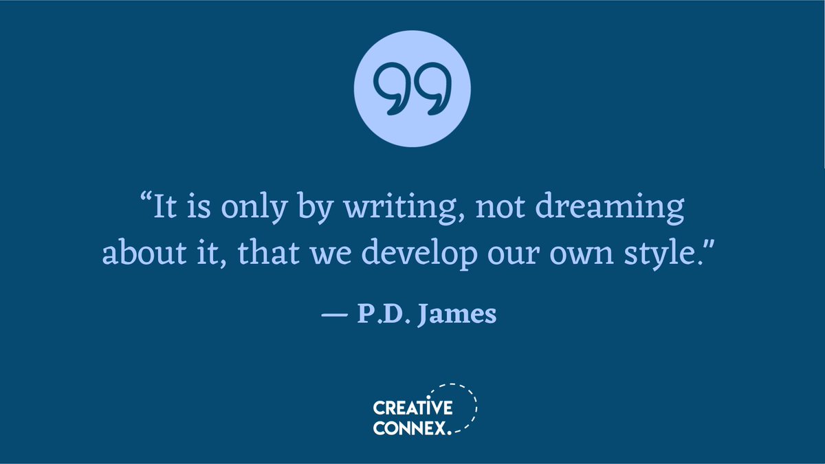 creative_connex's tweet photo. Today's #QOTD is from P.D. James. The only way to master your writing is to keep writing. Try different styles until one of them feels natural. 

#CreativeConnex #AuthorQuote #WritingServices #EditingServices #IllustrationServices #PDJames https://t.co/j9DUdniJNJ