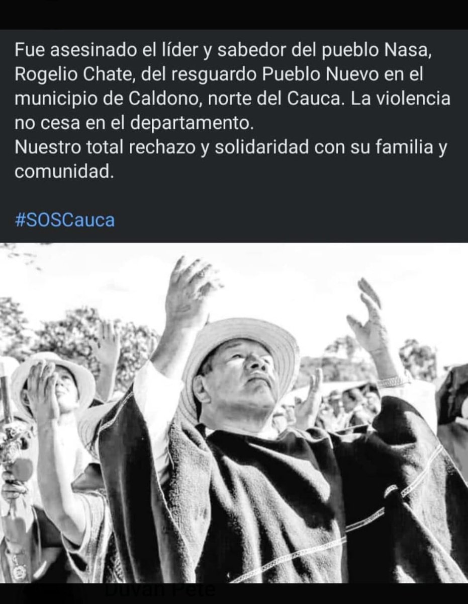 Llamado urgente al Gobierno del presidente Gustavo Petro, están matando el Pueblo Nasa, acabando los sabedores ancestrales custodios de los conocimientos y la sabiduría, exigimos el respeto al acuerdo humanitario en favor de las comunidades. No más muerte
cric-colombia.org/portal/asesina…