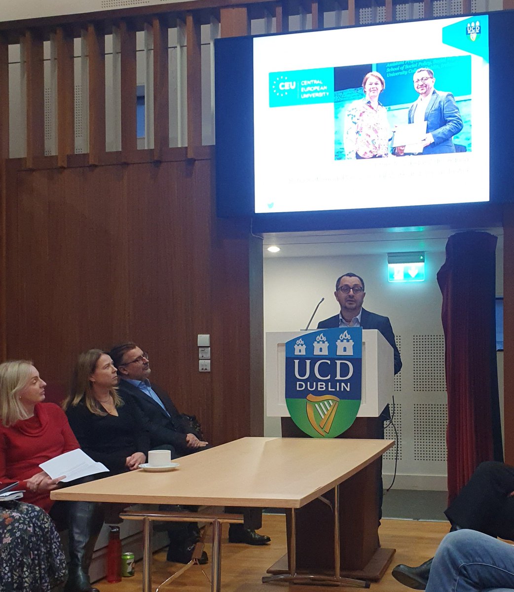 So proud of my friend and colleague Dr Ernesto Vasquez del Aguila who spoke to CoSSL college council this afternoon about his European Award for Excellence in Teaching. ¡Felicidades Ernesto! @UCDSocialPWJ @ucdsocscilaw