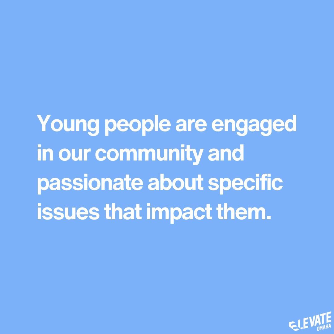 elevate_omaha's tweet photo. As we begin our listening sessions tonight, we are highlighting small sections of our Elevating Youth Civic Power survey data!

We will build on this data in our listening sessions to create a pilot project in 2024 – join us to share your ideas! 

RSVP: https://t.co/XkLXCxVIPu https://t.co/0lDcoa9WFv