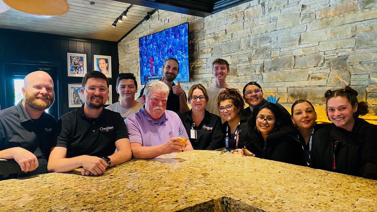 Meet Coman. Every night for the past year he had dinner at our Lafayette, IN restaurant while working far from home. On his last night in town, #TeamCheddars thew him a party to say goodbye. 

This holiday season (and every day) we're thankful for our Guests and Team Members.