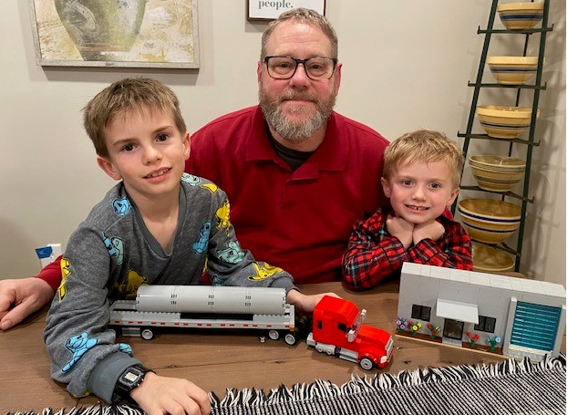 Dan Cates, Mgr of Tulsa FR Center, got to spend quality Lego time with his grandsons for Thanksgiving. They assembled the Steel &amp; Pipe coil truck and warehouse Lego sets. 

This was fun and they got to hear what Opa does for a living.-Dan

We hope everyone had as much fun as Dan.