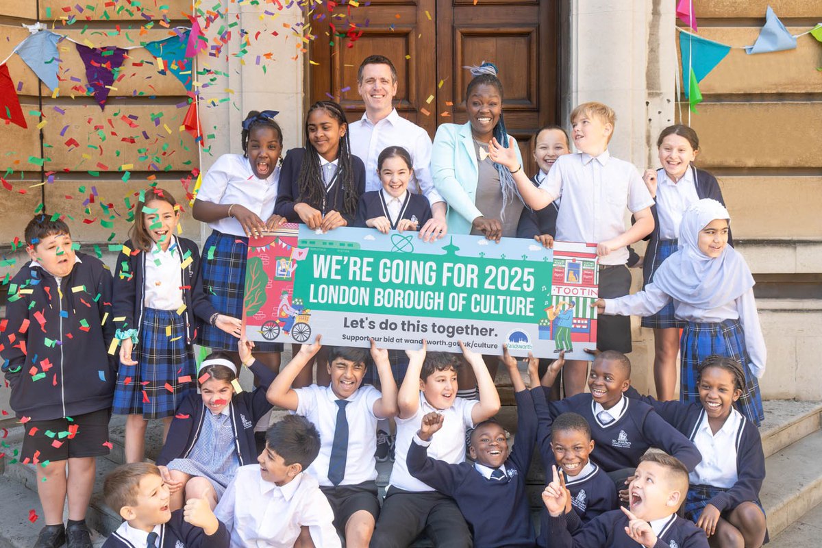 Today we entered our bid to become London Borough of Culture 2025! We’ve spent 6 months listening to 100s of community organisations, creative venues, businesses & residents of all ages across Wandsworth #mylocalculture #Wandsworth2025 #WandsworthCulture wandsworth.gov.uk/news/news-nove…