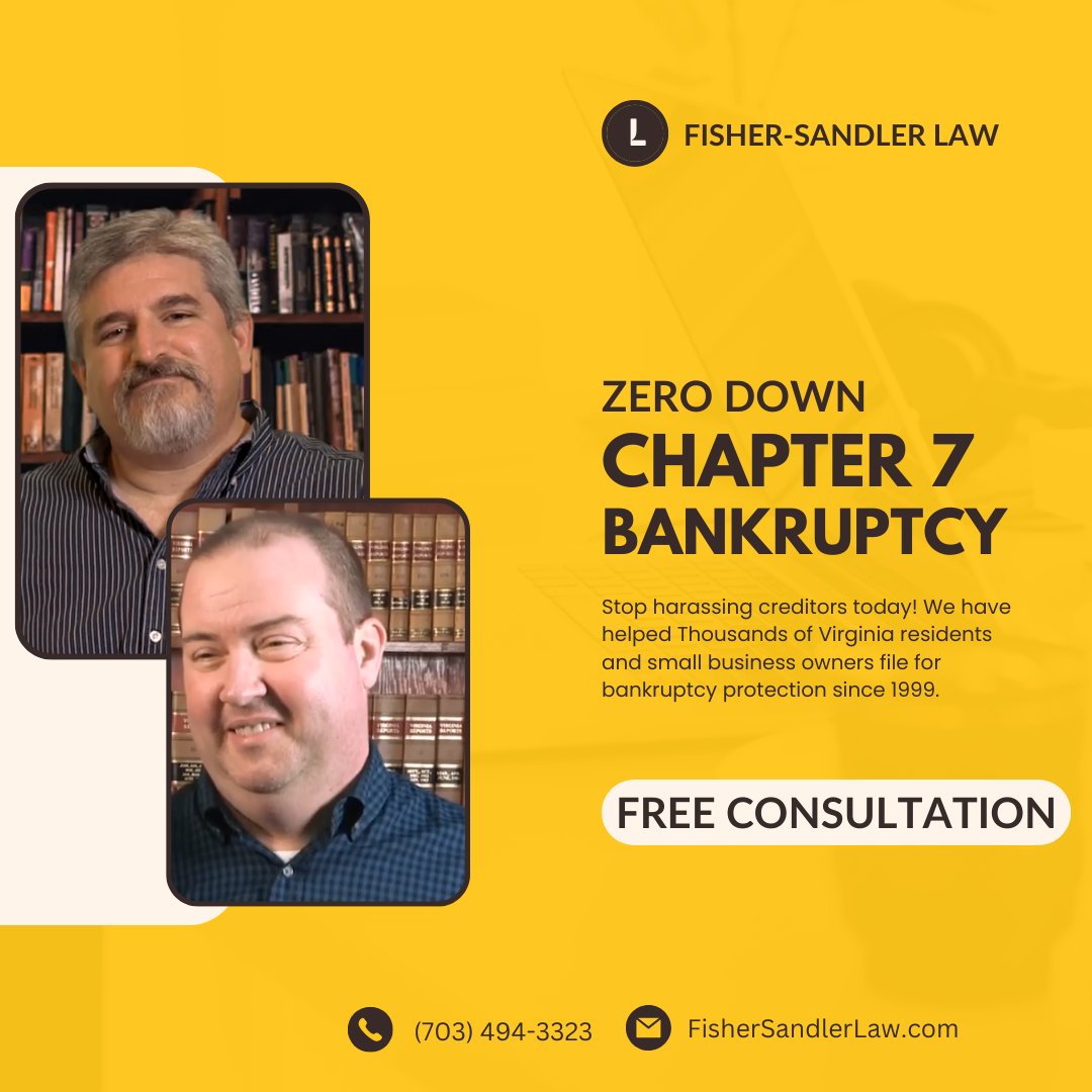 FisherSandler's tweet photo. ๐ At Fisher-Sandler Law Firm, we believe everyone deserves a second chance. Our Chapter 7 $0 down bankruptcy program is designed to give Virginia residents a fresh start. Take the first step towards financial freedom today! #SecondChance #VirginiaResidents #FisherSandlerLaw ๐ผ๐ https://t.co/7VxWKI8PDl