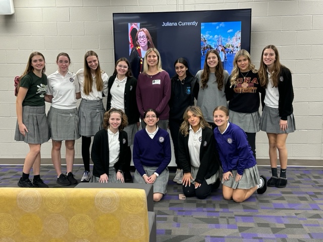 SCAwixom's tweet photo. We are grateful to the Gianna Molla Pro-Life Club for hosting Mrs. Jillian Clines, who shared her powerful story of choosing life for her daughter born with Turner Syndrome. #ChooseLife #Inspiration #SCAfaith #ProlifeGeneration https://t.co/L8M60NxrZq