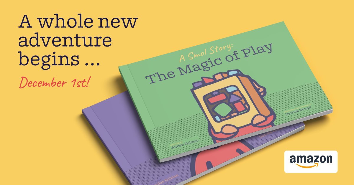 December 1st 🗓️

📘 Arlo's First Adventure + 📗 The Magic of Play (New!)

on Amazon 🛒

Get ready for giveaways. 🎟️

#getready #winfreestuff #smolpress