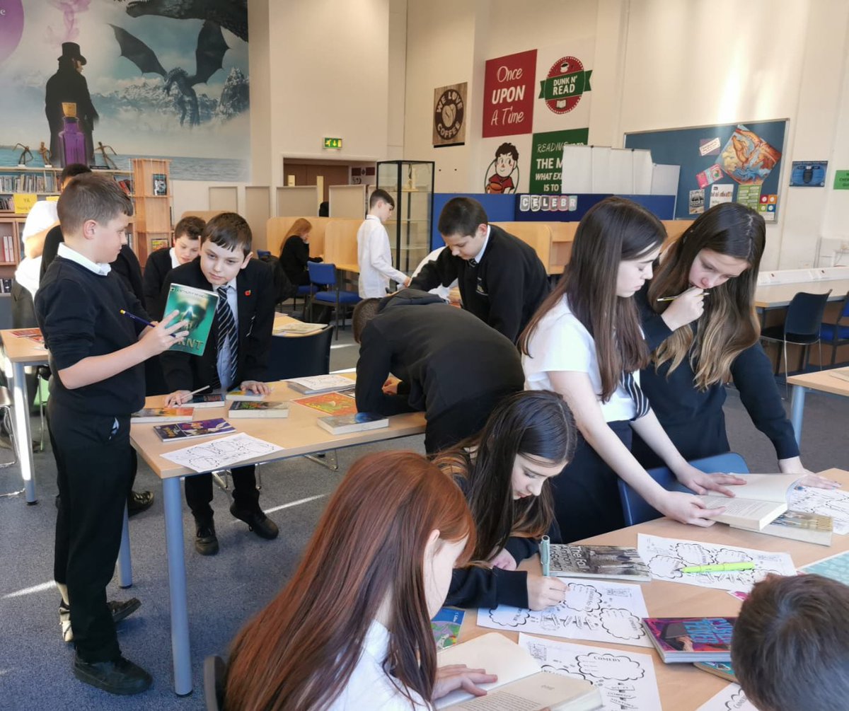 DuncLib's tweet photo. 1A1, 1A2 and 1D2 have enjoyed playing the Reading Game on their library visits this last week. Lots of book talk and finding new genres to enjoy
#booktalk #personalreading
#TogetherWeAreDuncanrig https://t.co/fAb6UKdXhT