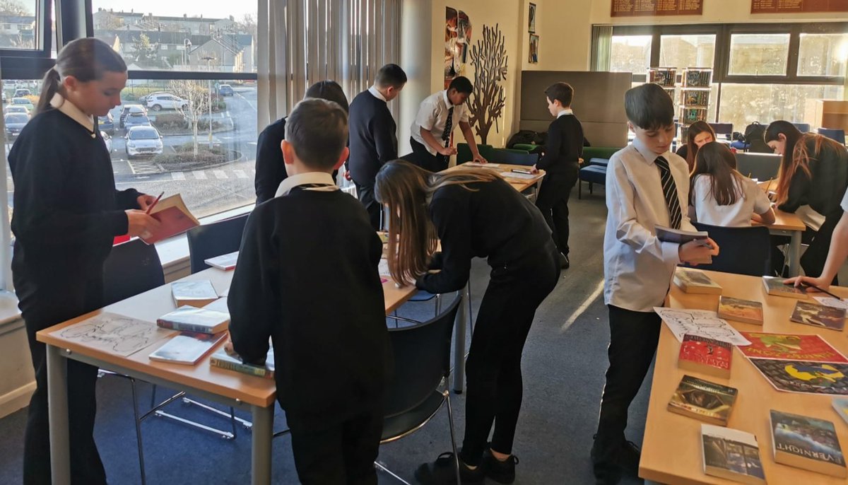 DuncLib's tweet photo. 1A1, 1A2 and 1D2 have enjoyed playing the Reading Game on their library visits this last week. Lots of book talk and finding new genres to enjoy
#booktalk #personalreading
#TogetherWeAreDuncanrig https://t.co/fAb6UKdXhT