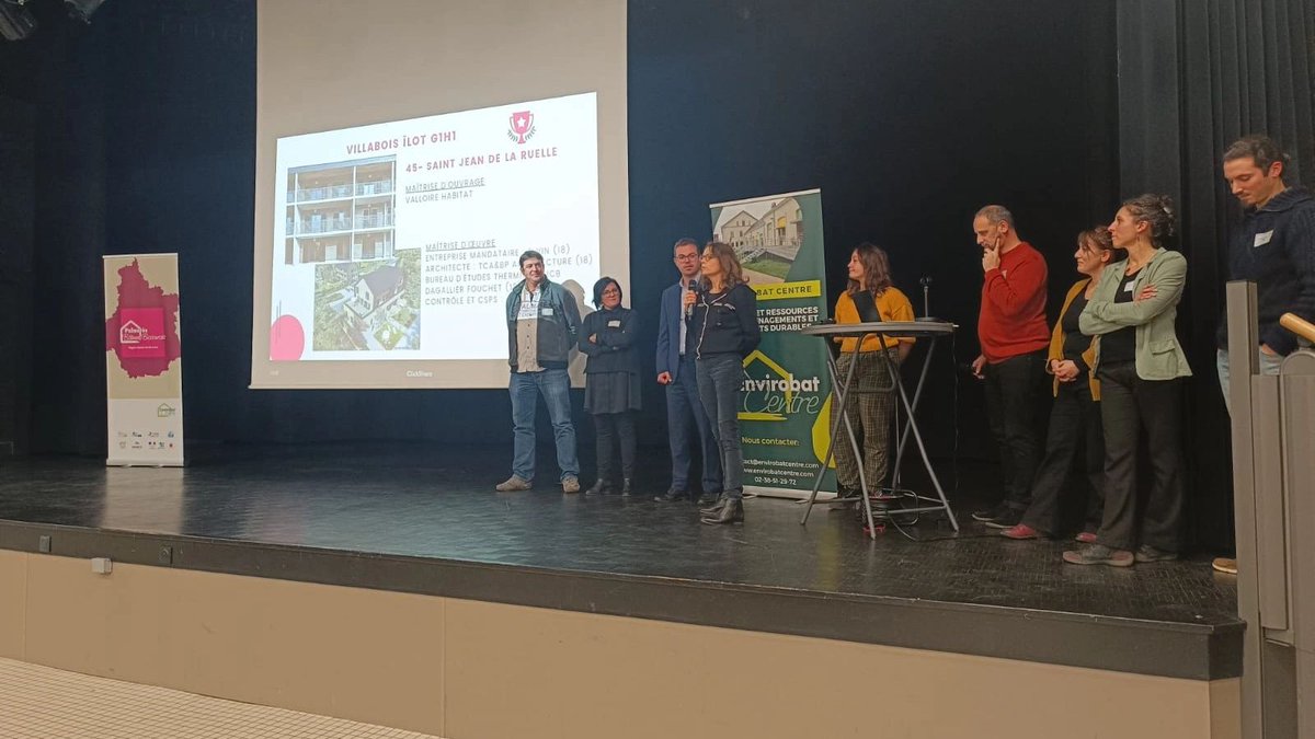 EN DIRECT🎤<a href="/ValloireHabitat/">VALLOIRE HABITAT</a>  est lauréat🏅du Palmarès <a href="/EnvirobatCentre/">ENVIROBAT CENTRE</a> des Bâtiments Biosourcés (catégorie habitat social) pour le programme Villabois, 1er collectif social en matériaux biosourcés de la <a href="/RCValdeLoire/">Région Centre-Val de Loire</a>, situé au cœur de l'éco-quartier d'Alleville @Sjrofficiel