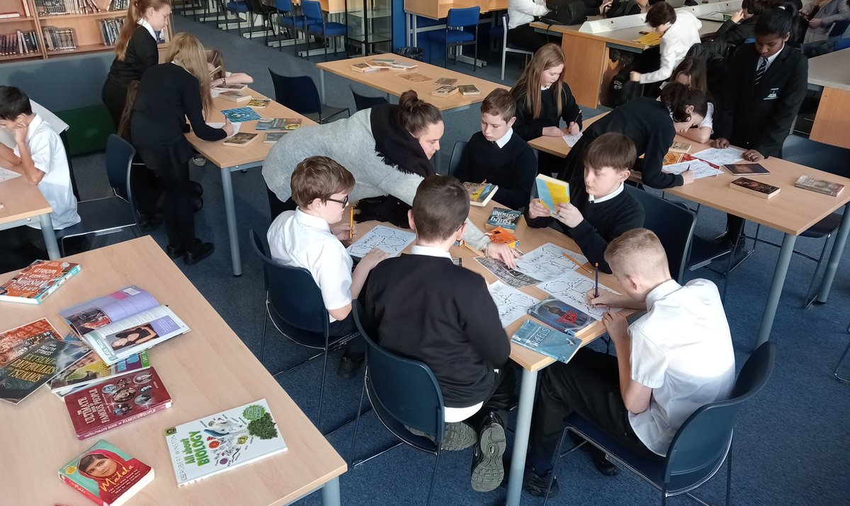DuncLib's tweet photo. 1A1, 1A2 and 1D2 have enjoyed playing the Reading Game on their library visits this last week. Lots of book talk and finding new genres to enjoy
#booktalk #personalreading
#TogetherWeAreDuncanrig https://t.co/fAb6UKdXhT