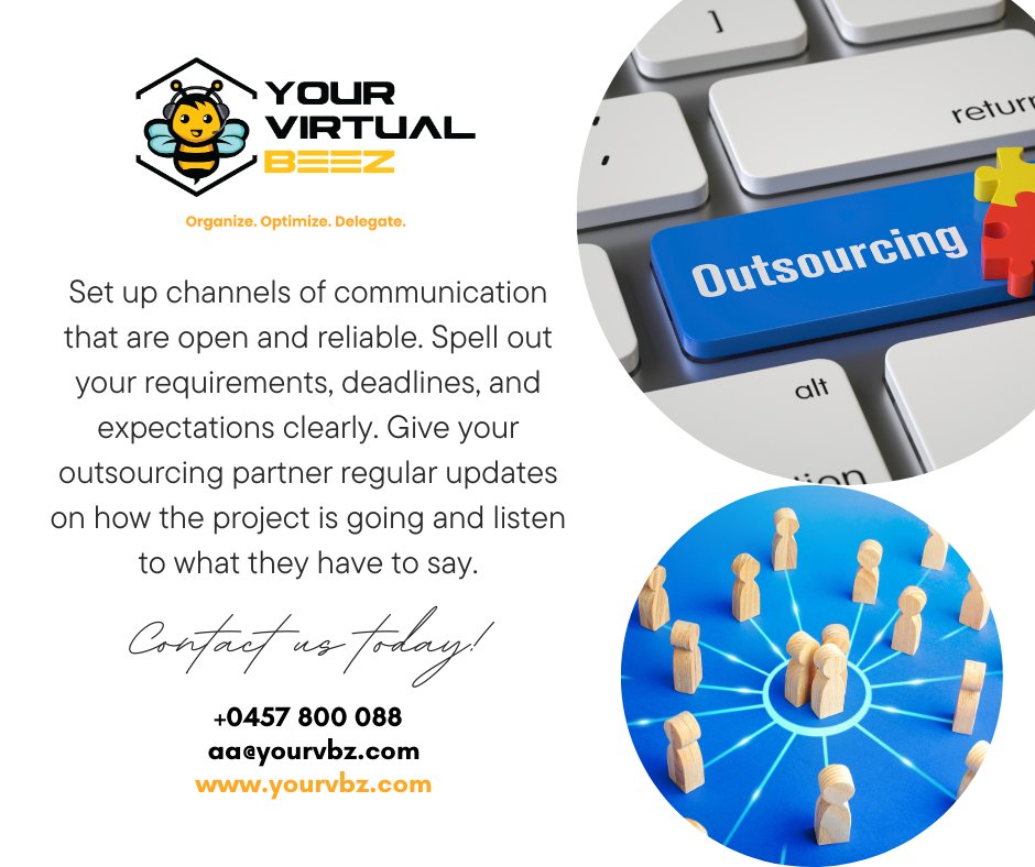 yourvirtualbeez's tweet image. Build bridges that are see-through! 

Need Virtual Assistant/s? Click here: rb.gy/n348k
You may contact us here:
📮 aa@yourvbz.com
📱 +0457 800 088
For more information: yourvbz.com

#yvb #business #outsourcingcompany