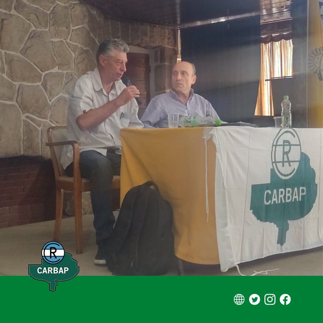 #ConsejoDirectivo  #CARBAP 

👉Juan Carlos Petersen, Presidente de la Soc Rural de Mar del Plata cerrando el Consejo Directivo de CARBAP junto al Presidente de nuestra entidad, Horacio Salaverri <a href="/HFSalaverri/">Horacio Salaverri</a>

Se debatió distintos temas relacionados al sector!

#SomosCARBAP