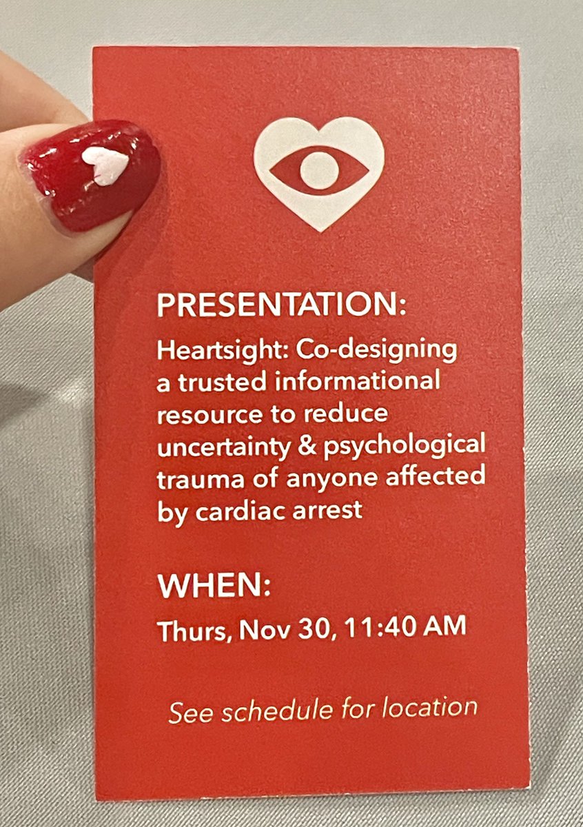 The Heartsight presentation is happening TODAY in Ballroom A at the #CASSummit2023 ! Come see a core group of Heartsighters speak on our innovative work! 

#heartsight