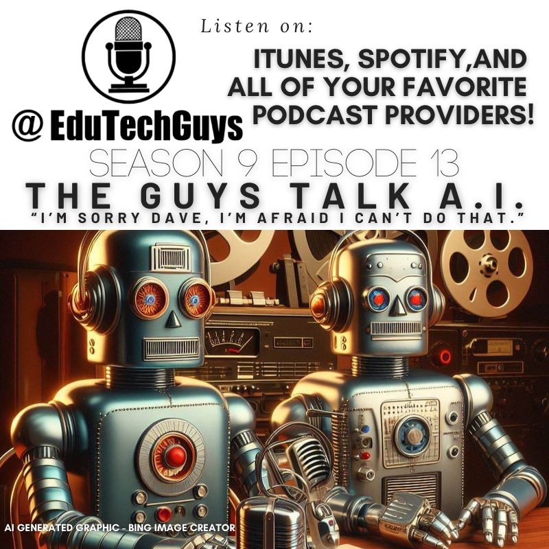 jmadlock's tweet photo. There’s a new episode out today! Listen from your favorite podcast provider or from the link in the profile. #education #edtech #edutech #teacher #teachers #principals #Podcast #podcasts #podcasting #podcaster #podcasters #podcastshow  #PodcastSeries #ApplePodcast #spotify https://t.co/dTMmQZsWhA
