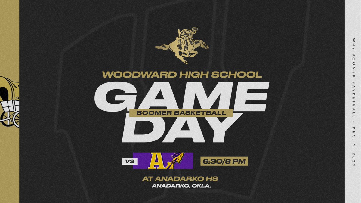 woodwardboomers's tweet photo. Varsity basketball tips off the 2023-24 campaign on the road Friday evening at Anadarko. The girls will take the court at 6:30 p.m., followed by the boys game at 8.
The JV teams will be in action prior to the varsity with the first game beginning at 4 p.m. Go Boom! #RollWagon https://t.co/HHd5TyTArm