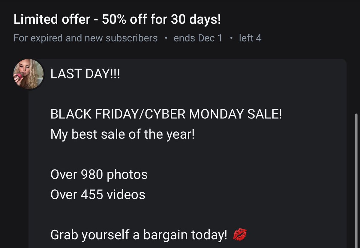Leas_SF's tweet photo. Guys, it’s the last few hours of my cyber sale! Best sale of the year! 50% off your first month! Get in quickly! You don’t want to miss out!

https://t.co/wVM24PGVUi

#onlyfans #onlyfansbabe #onlyfansgirl #sneeze #sneezing #sneezefetish #sneezingfetish #adultwork #manyvids https://t.co/OndXnta0dR