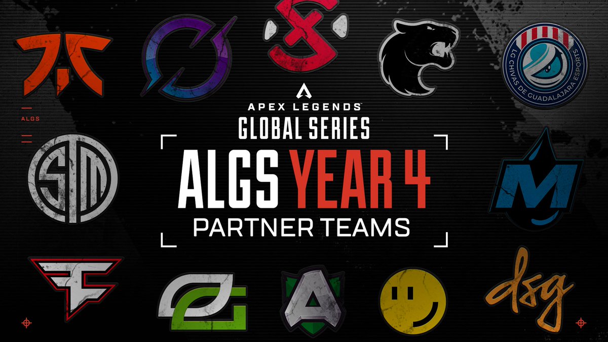 We're excited to introduce the 12 partner teams for Year 4 of the #ALGS. 🤝

What does it mean to be a partner? 

Read all about it here: go.ea.com/e6CJg
