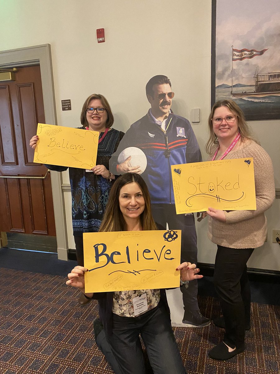 FrancieCooney's tweet photo. Takeaways Day 2 #VASCD23 ✅Universal access requires universal solutions✅Be curious not judgmental BELIEVE!!!! @DrHayes2023 @teach757 @_EllenaBaker @T_Brandana @Me1issaGoodwin @sweat_nancy @CPSteach_learn @VASCD @GrowingMindsK12 @TedLasso https://t.co/PNRQiSqwEH