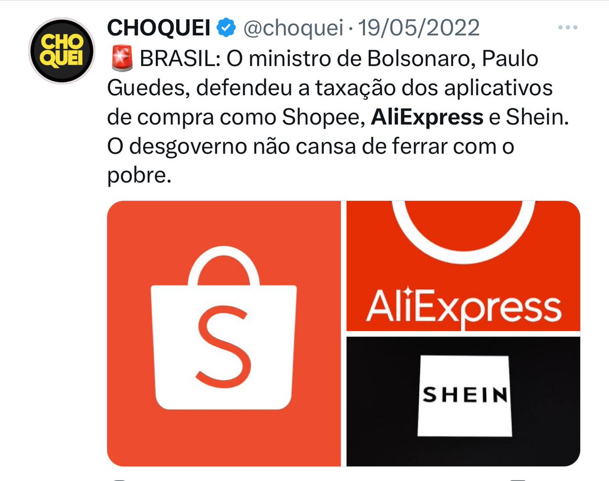 Quando Paulo Guedes propôs a taxação, qual era a opinião da Choquei? 🤔