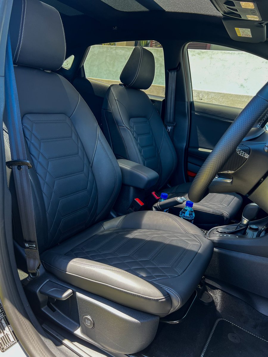 IamKumbi's tweet photo. The ST-Line is kitted with a sunroof, flat bottom steering wheel and leather seats with massage function. It feels like it’s a cut above most of its rivals. 

Price - R613k 

#GetCurious #PumaTitanium #PumaSTLineVignale https://t.co/SjbphmiXo8