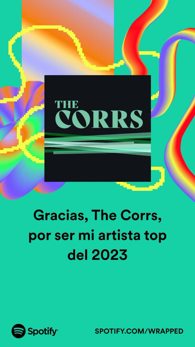 RoberTalavera's tweet photo. @CorrsOfficial #SpotifyWrapped https://t.co/9n5Qsu51LF