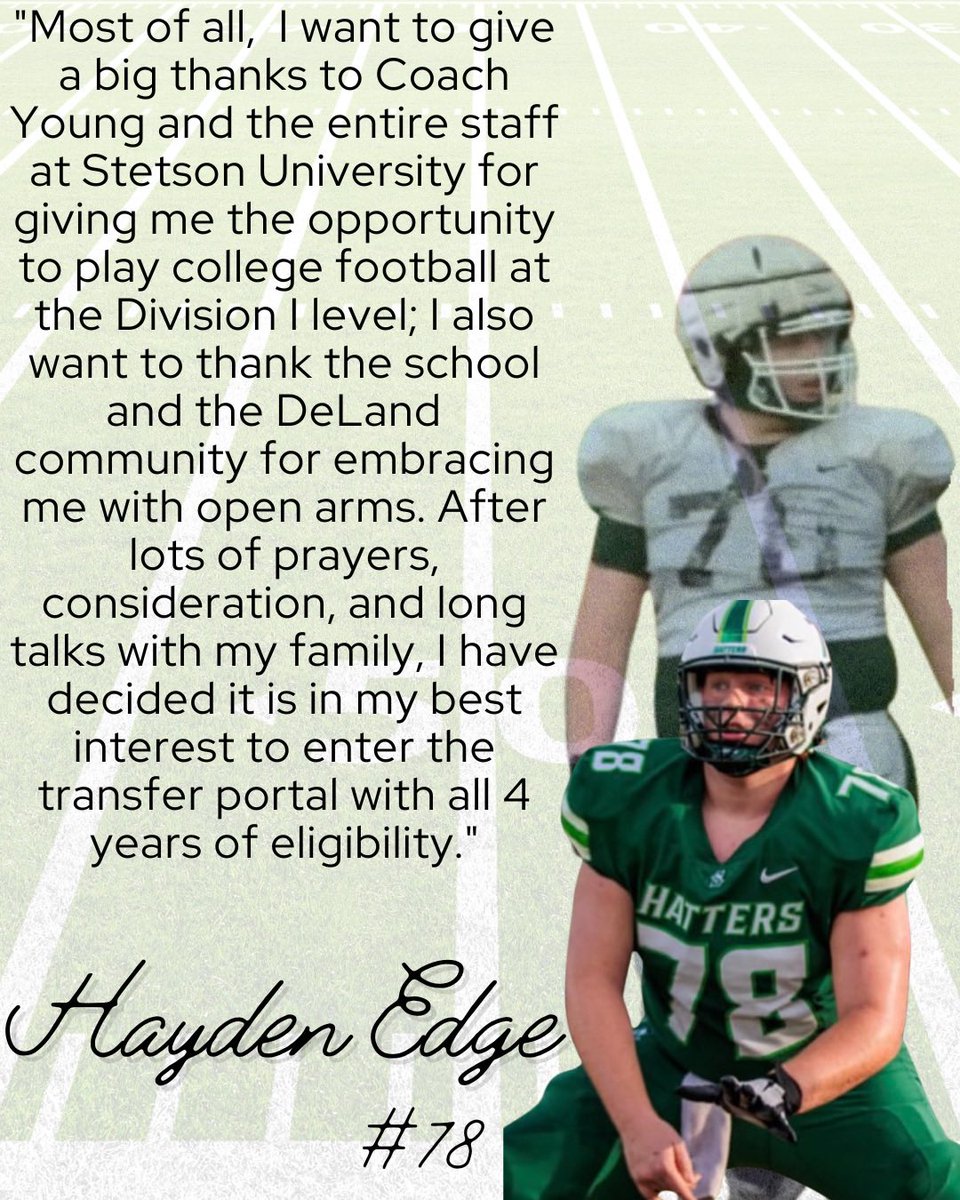 Next chapter, Dm’s are open 4 years of eligibility!! <a href="/SSN_Portal/">Sidelines Transfer Portal</a> <a href="/CollegeFBPortal/">College Transfer Portal</a> <a href="/RivalsPortal/">NCAA Transfer Portal</a> <a href="/247SportsPortal/">247Sports Transfer Portal</a> @TransferPortal_ <a href="/clintbrew247/">Clint Brewster</a>