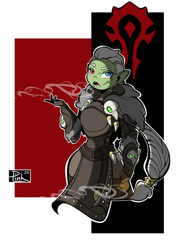 PinkLinkComics's tweet photo. Redraw of my old #worldofwarcraft #orc rogue https://t.co/BKBotX5VdE