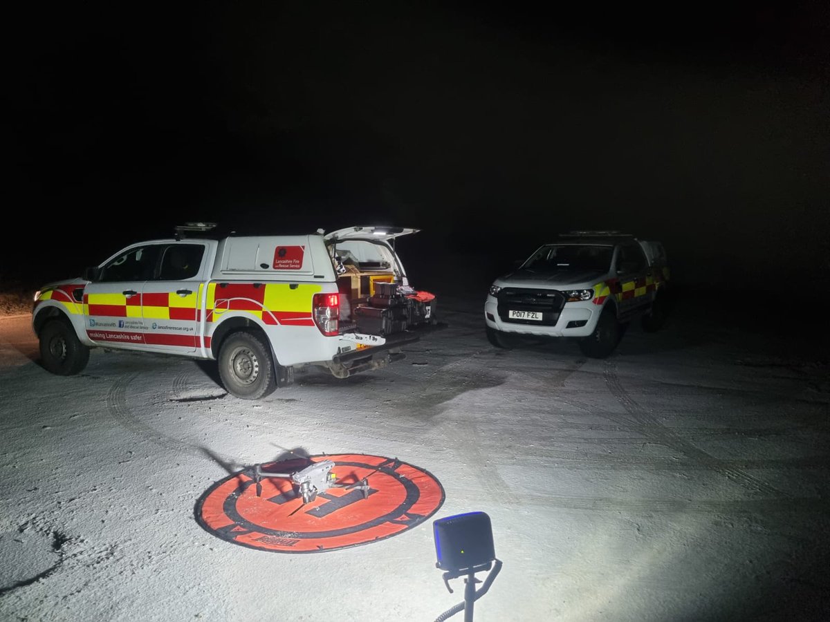 It was a very cold start to the morning for our drone team. Successful deployment of the new drone in our fleet. we have to be very careful of ice on the props, in these conditions.