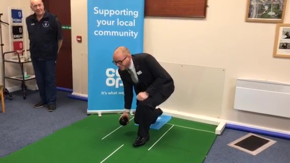 Coop_HowardBa's tweet photo. A joint visit with Celevelys Funeralcare to support Anchorsholme Bowling Academy, Funeralcare funded them with scorecards, clothes, and mats. This is to assist with helping disabled people and youth to enjoy bowling. #itswhatwedo, #beingcoop, @coop, @ Anchorsholme bowling club https://t.co/WVHNhRSxmR