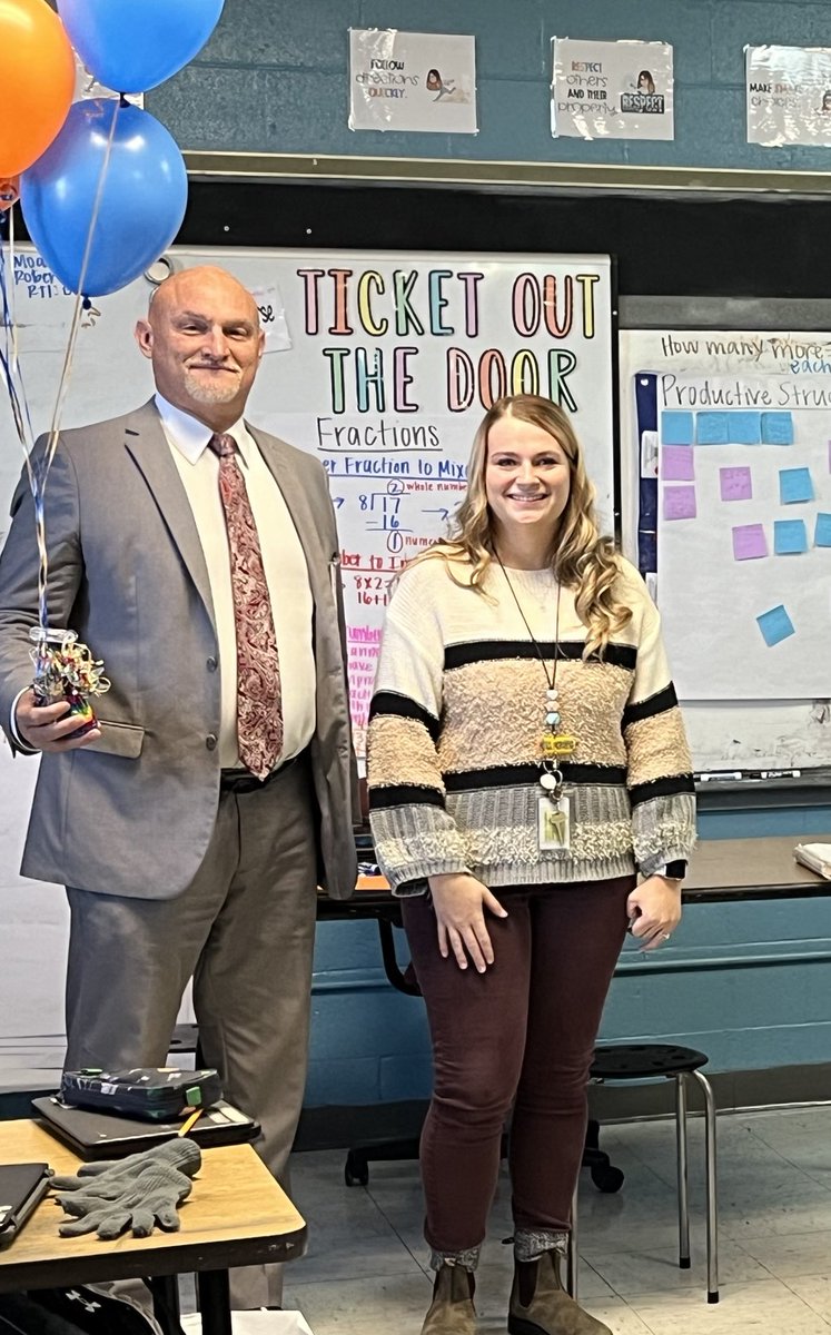 Congratulations to Jordan Moates our elementary school District Teacher of the Year. ⁦<a href="/WCDE_TN/">WashingtonCoSch TN</a>⁩