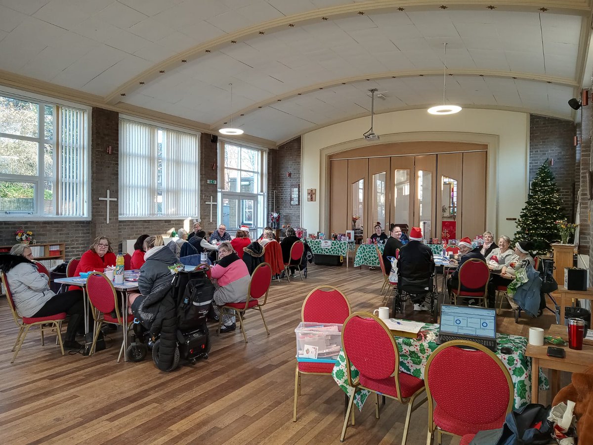 @mossleymatters Christmas Special Prize bingo today, it was a great turn out and the best prize was won by our regular player. 
<a href="/Chris_WCR/">Chris Allen</a> <a href="/LocalTrust/">Local Trust</a> <a href="/one/">1337</a>