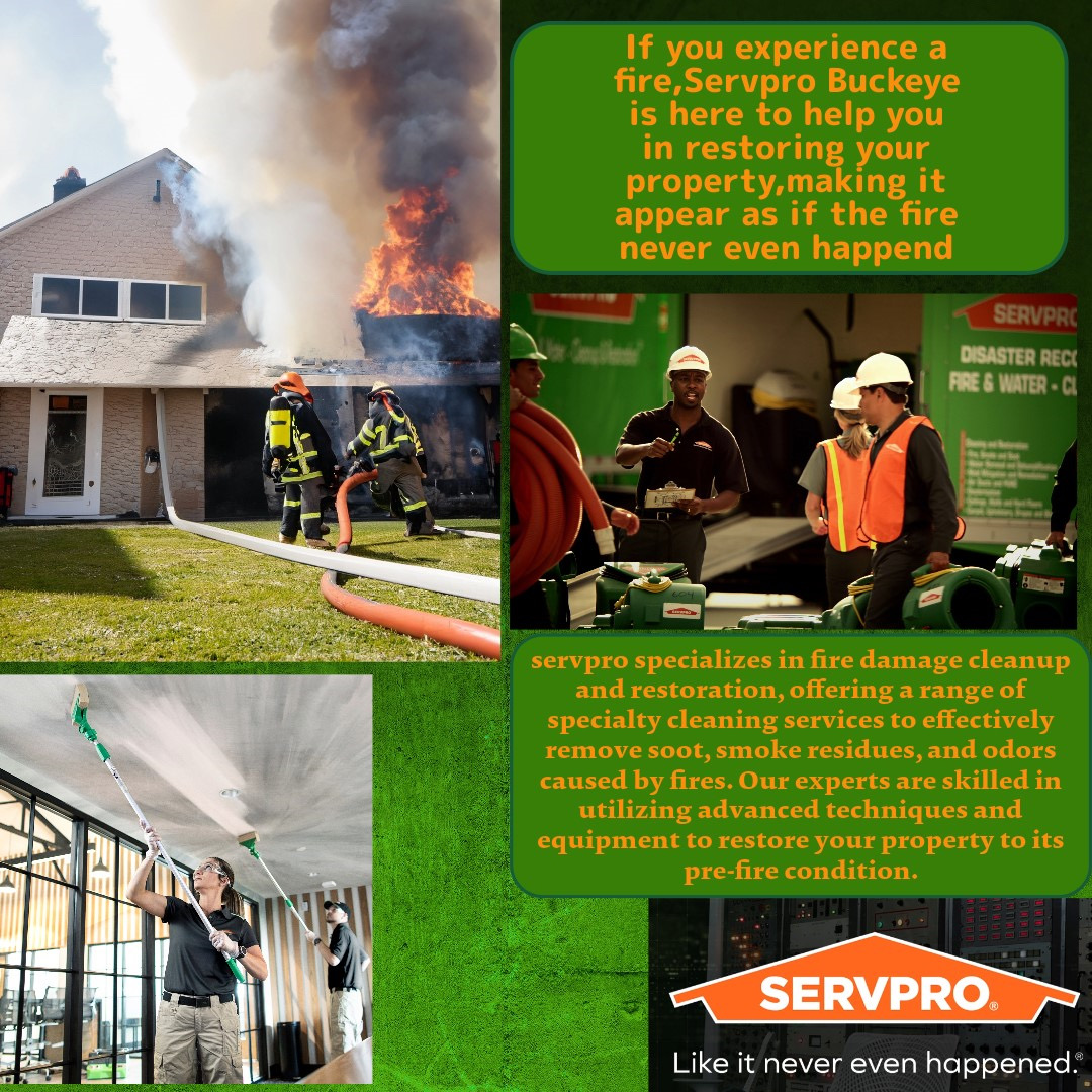 When it comes to fire damage, our team at Servpro is here to lend a helping hand. Our skilled professionals are ready to restore your property and provide expert assistance during  this challenging time.