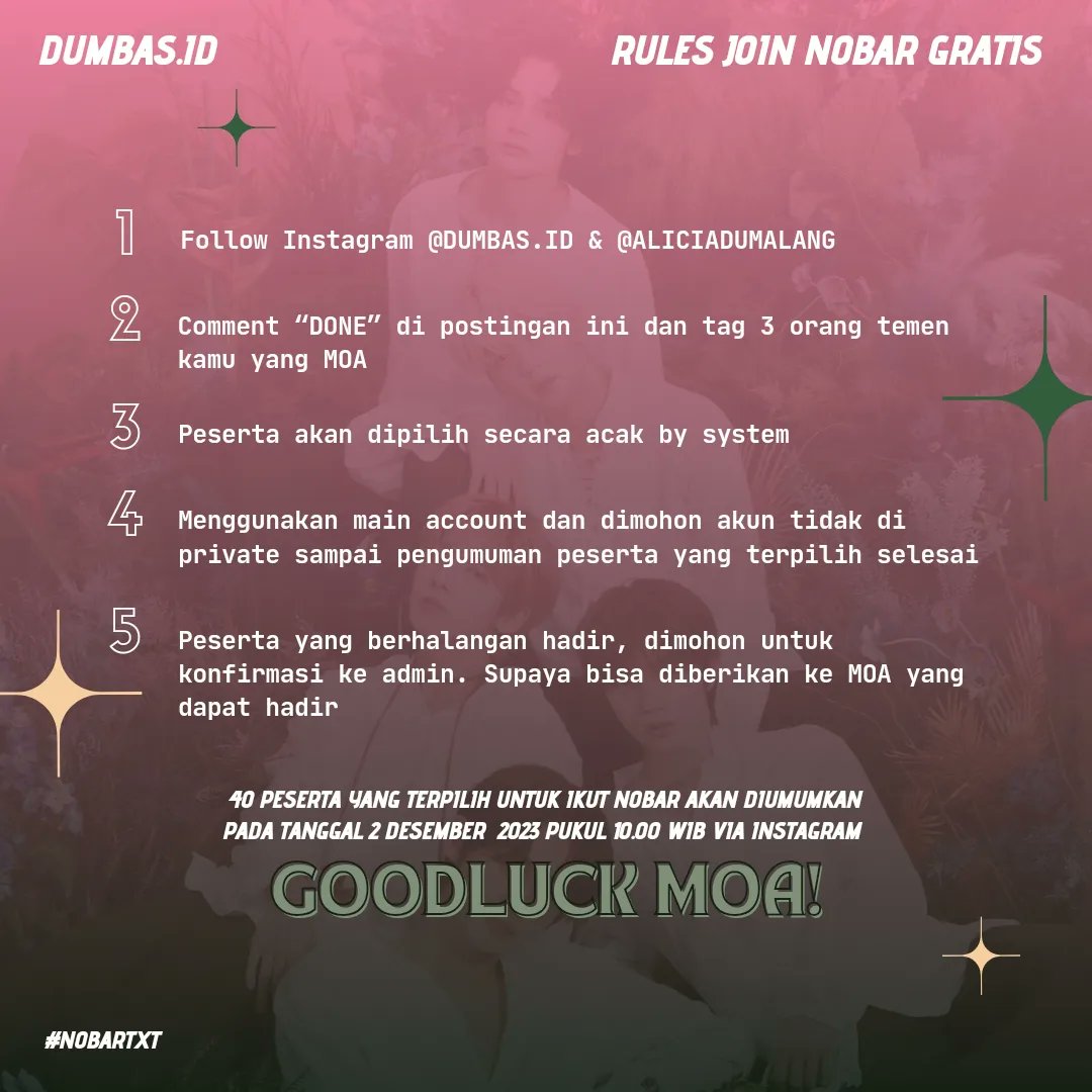 NOBAR KONSER | JASTIP TIKET KONSER by DUMBAS ID tweet media