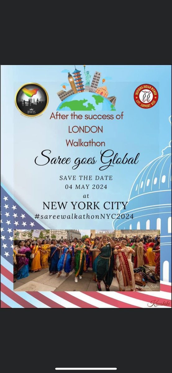 Afternoon! I’m helping organise the Bengali (sarees) representation of this Saree Walkathon with my cousin <a href="/roseyncw/">Rosey NW</a>. It’s in NYC next May. Would you like more information. Join us for a bit of fun?